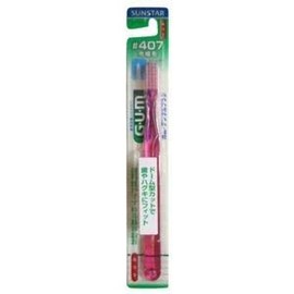 GUM Dental Brush #407 Compact Head, Normal, Set of 9