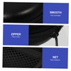 OSALADI 6pcs Black Earphone Storage Cases Headset Bags Zipper for