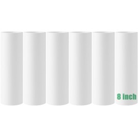 8 inch Large Surface Lint Roller Refills for Scotch-Brite 50% Stickier 8" Wide Lint Roller Replacement Refills for Pet Hair Extra Sticky 60 Sheets per Refill Pack of 6 Total 360 Sheets
