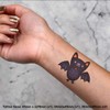 4 x 'Cute Bat Flying' Temporary Tattoos - Water Resistant,
