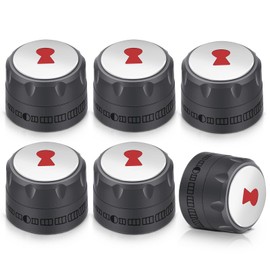 FBULWSEC 2025 Upgraded 91538 Gas Control Knobs - 6 Pack, Compatible with Weber Summit 400/600 Grills (2012+), Fits E-470/670, S-460/470/660/670, Lighted Control Knobs
