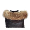 Real Pelts Collar Women Neck Warmer Scarf Raised Raccoon Hairs