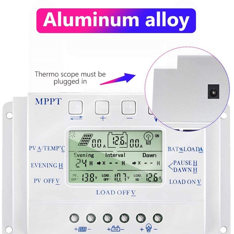 OOYCYOO 30A MPPT Solar Charge Controller 30A 12V/24V Automatic Voltage