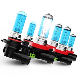 QIPEIZSP halogen headlight bulbs compatible with Dodge Ram 2500 2019 2020 2021 2022 Lights Headlights Bulbs,9005/HB3/H10 High Beam + H11 Low Beams + H11 Fog Lights,6 Pack