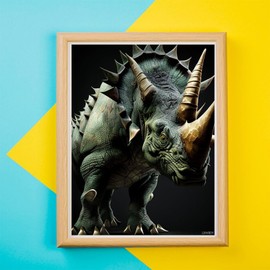 LIHVBDY Dinosaur Diamond Painting Kits for Adults 5D DIY Round Full Drill Cross Stitch Crystal Rhinestone Embroidery Paintings Arts Crafts 12x16in / 30x40cm