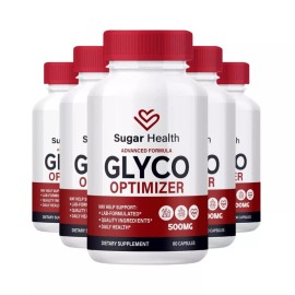 Sugar Health 5-Pack Sugar Health Glyco Optimizer Supports Blood Pressure & Health (300 Caps)