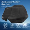 GXARTS Driver & Passenger Bottom Leather Replacement Seat Covers Black