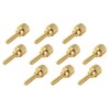 10 Pack 6-32 x 1/2 Inch Threads Solid Brass Diamond