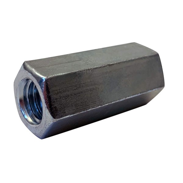 Small Parts 502812NCUP5 1/2"-13 x 1-3/4" Hex Rod Coupling Nut