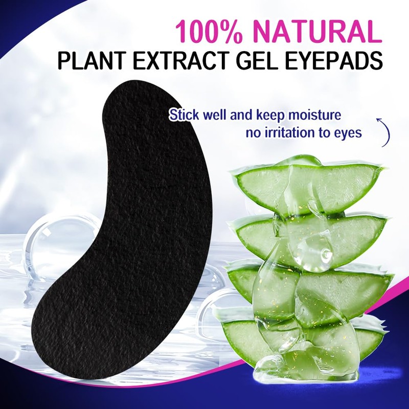 Lunamoon 100 Pairs Eye Pads for Eyelash Extension Pads Eyelash