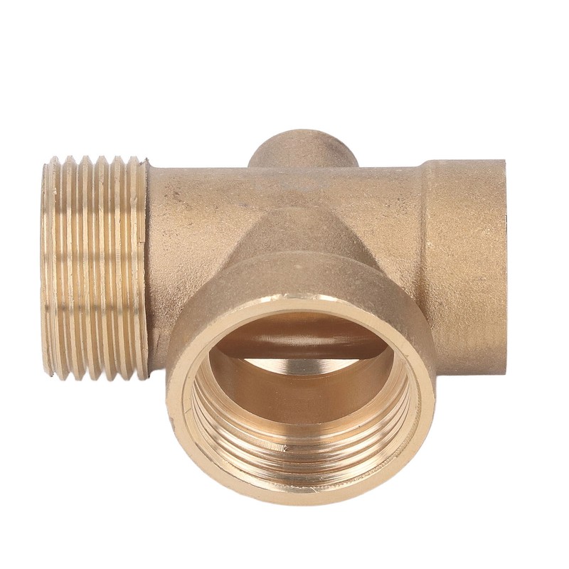 4 Ways Water Hose Splitter Brass G1in Pipe Adapter Connector