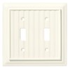 Liberty Hardware 126359 Beadboard Double Toggle Switch Wall Plate /