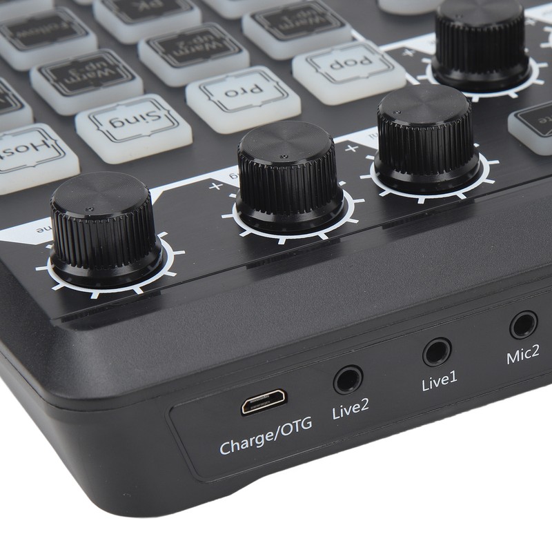 Professional Sound Mixer 1200mAh Micro USB Studio Streaming Live Gaming