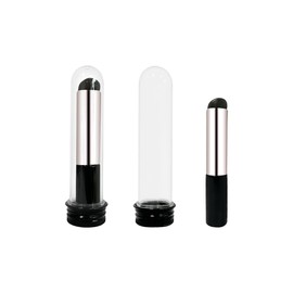 2pcs Silicone Makeup Blending Brush for Even & Detailed Application - Premium Elastic Silicone Lip & Concealer Brush Set (Black)