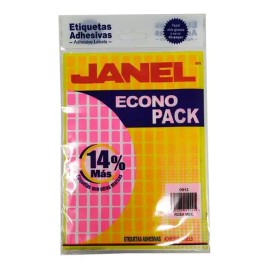 Etiqueta Adhesiva Janel 1 Rosa 9x13 Mm 1440 Pzs                                                                                                       
