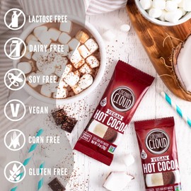 Dairy Free Hot Cocoa Sticks | Delicious, Vegan, Non-GMO, Natural, Coconut Powdered Milk + MCT OIL. (Just add Water & Enjoy a Perfect Hot Chocolate), 8 Sticks