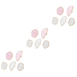 FOMIYES 3sets Nail Paint Board Resin Light Weight Nail Mixing Tools for Salons 5pcs*3