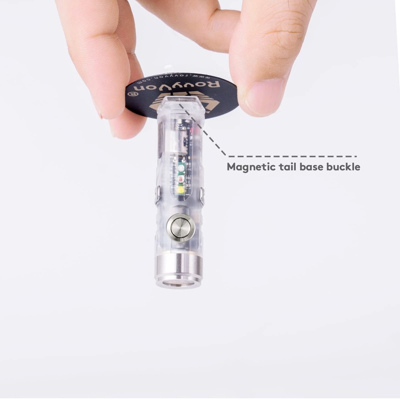 RovyVon Aurora A8 G4 Keychain Flashlight USB C Rechargeable, 5000K,