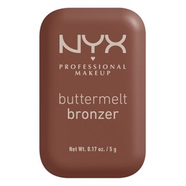 NYX Professional Makeup Buttermelt Bronzerbronceador cremoso en polvo con alta pigmentación, fórmula vegana, acabado natural con duración hasta por 12H, 5g – Tono Do Butta (Café chocolate)