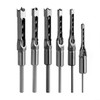 SaferCCTV 6Pcs Wood Square Hole Drill Bits Mortising Chisel Set,