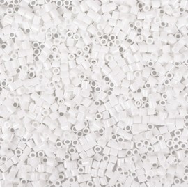 Benny Beads Iron-On Beads, 1500 Pieces, Midi Size 5 mm, Creative Craft Accessories, DIY Fuse Beads (White)