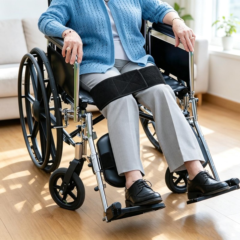 Wheelchair Thigh Leg Strap Wide Elastic for Keeping Legs Together