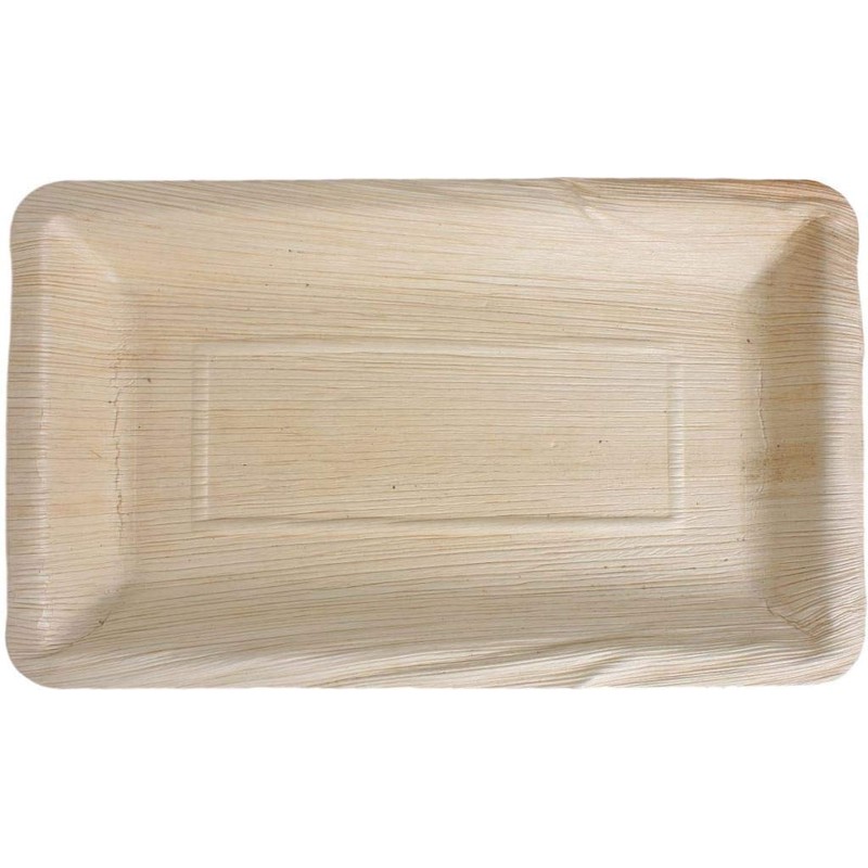 KOKA Palm Leaf Disposable Plates Rectangular Environmentally Friendly Disposable Tableware