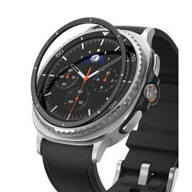 【Ringke】Galaxy Watch 8 Classic 46mm ケース [クラシックな時計デザイン] 傷防止高級ステンレスアクセサリーカバー（インナーベゼルカバー）簡単取り付け ブラック- Inner Bezel Styling 46-IN-01 (ST) Black