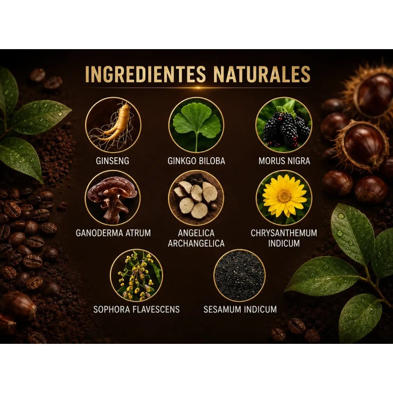 10 Shampoo Tinte Café Oscuro Instantáneo Cubre Cana 30ml C/u