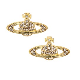 Saturn Earrings for Women Aesthetic Cubic Zircon Silver Saturn Planet Stud Earrings Fashionable Saturn Planet Pendant Earrings Classic Saturn Planet Gold Zircon Inlaid Saturn Earrings Jewelry Gift (Gold)