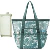 Tropical Green Beach Bags for Women Waterproof Beach Tote Bag