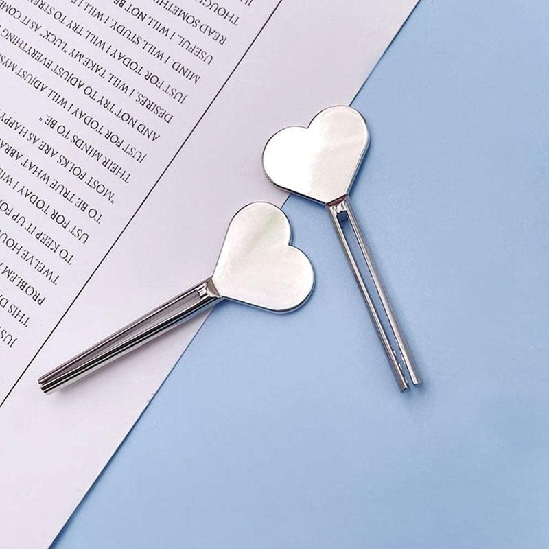 Silver Metal Manual Toothpaste Squeezer Heart Stainless Steel Dispenser Tube