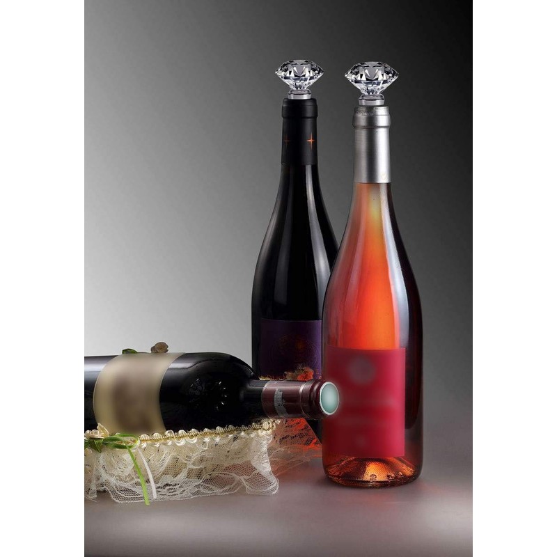 Shuiniba Decorative Crystal Wine and Beverage Bottle Stopper for Wine,Made