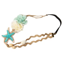 FOMIYES Fashion Headband Shiny Rhinestones Elegant Hair Accessories for Women for Weddings Beach Parties and Festivals Charming Beach Shell Design