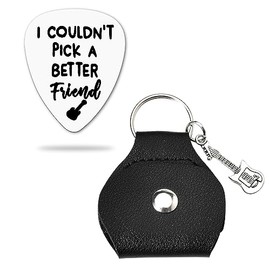 Sisadodo Guitar Pick Keyring for Friend Gifts for Women Men Acoustic Bass Electric Guitar Picks for Kids BFF Bestie Gifts for Girls Boys Guitar Players Funny Gifts for Musicians Guitar Presents
