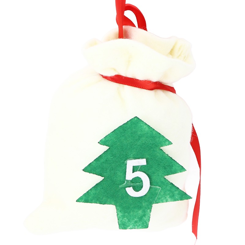 Christmas Advent Calendar Bags 31 Days Hanging Countdown Felt Gift