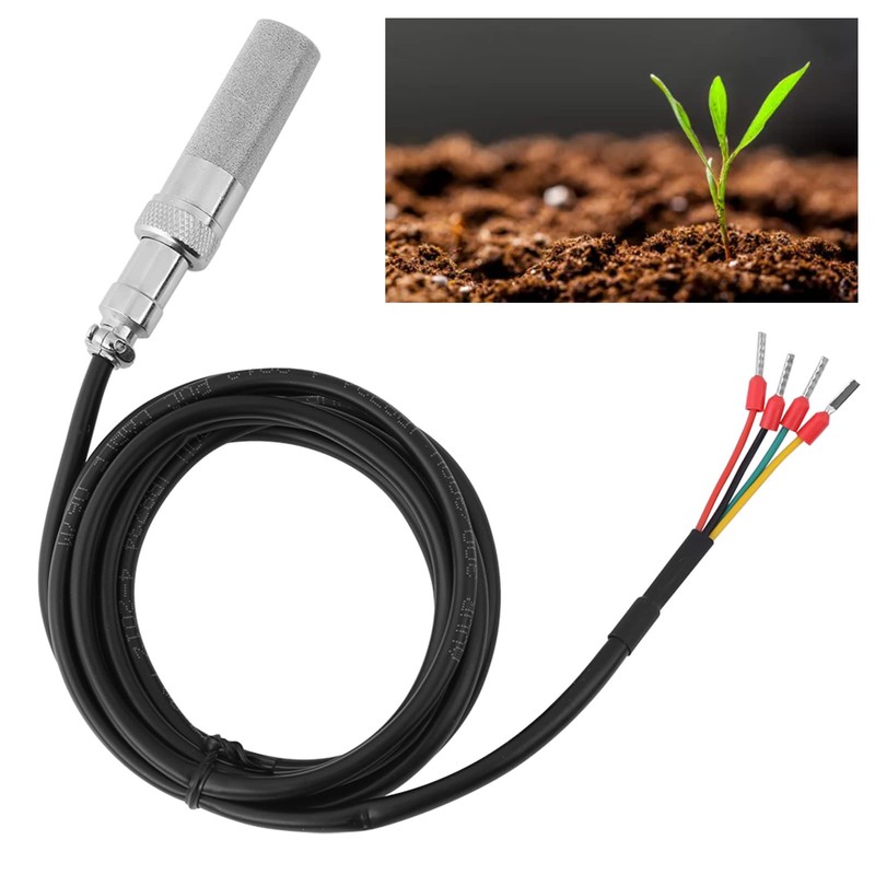 2-in-1 Soil Moisture/Temperature Meter, FS200-SHT20 Soil Temperature & Humidity Sensor,Soil