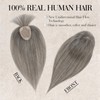 S-noilite Hair Toppers for Women Real Human Hair, 100% Human