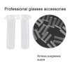Zwindy 200 Pieces Clear Plastic Glasses Plugs, 5 Types Glasses