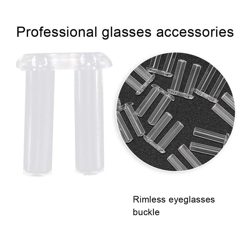 Zwindy 200 Pieces Clear Plastic Glasses Plugs, 5 Types Glasses