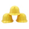 12 Casco Constructor Amarillo Plastico Bob Disfraz Fiesta