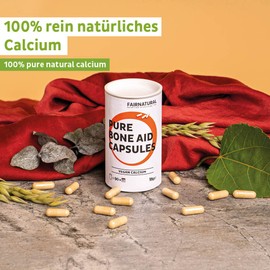 Natural Calcium Capsules Vegan with High Bioavailability [Regional from Germany] Made of Sango Coral | Pure Vegetable Calcium, Natural & High Quality | 90 Capsules