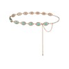 FIORETTO - Cinturón de cadena para mujer, diseño ovalado, de
