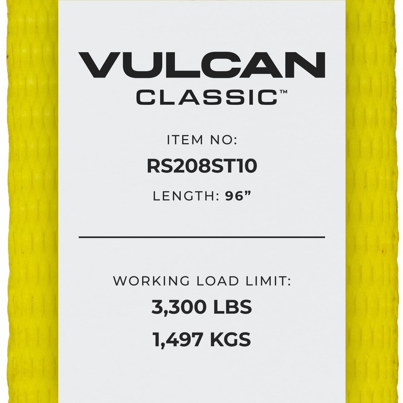 VULCAN Car Tie Down with Twisted Snap Hooks - 2