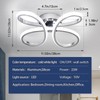 ADISUN Modern LED Ceiling Light, 6000K Semi Flush Mount Ceiling