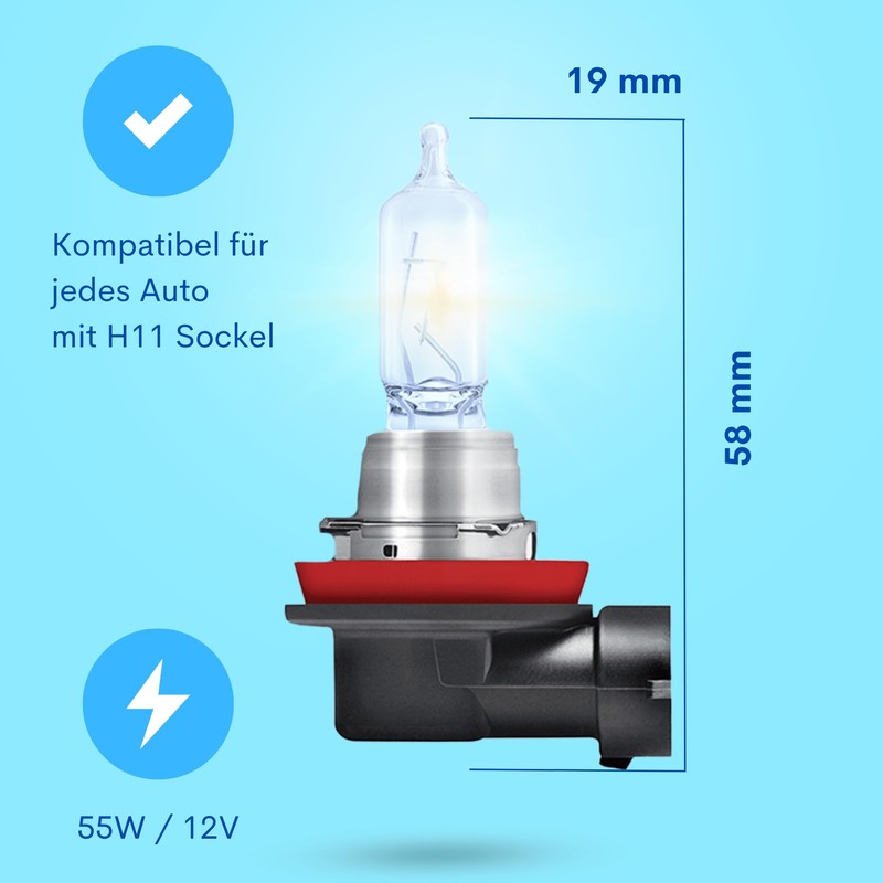Diamond Vision 2x H11 12V 55W | 4200K extra bright|