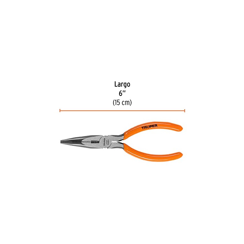 Truper T203-6, Pinzas de punta y corte, 6"