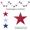 UOUYOO Patriotic Star Streamers Banner Garland 6 Strands 4th of