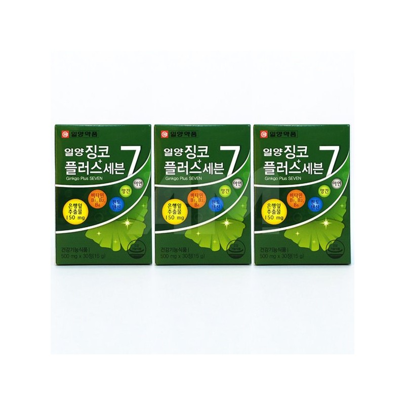 Il Yang Pharm 징코플러스 90정 3개월분 은행잎추출물 기억력개선 Ginkgo Plus