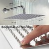 Kit de Regadera Cuadrada de 8" con Brazo de 40